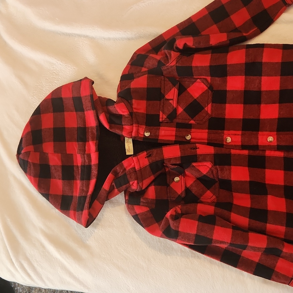 Plaid Sherpa jacket